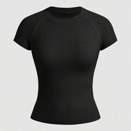 NO LOGO MIDNIGHT BLACK COMPRESSION TSHIRT