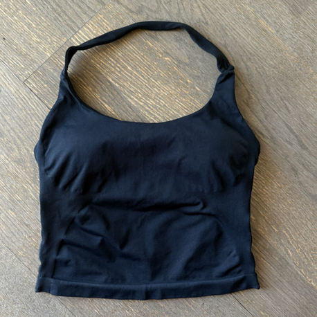 MIDNIGHT BLACK IMPACT HALTER BRA ( göğüs pedli)