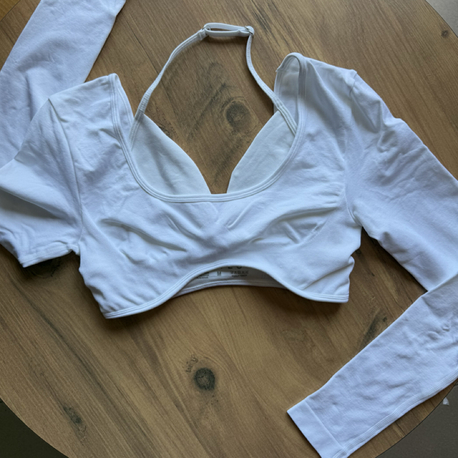 OFF WHITE LONGSLEEVE ( göğüs pedli)