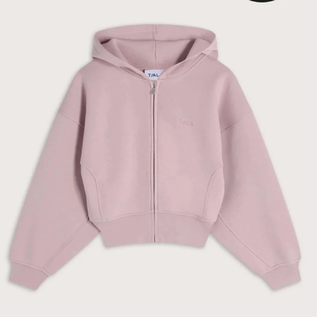 COCOON LIGHT PINK / TOZ PEMBE YARASA KOL ZIP HOODIE