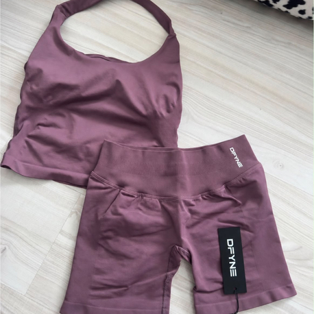 NO LOGO HALTER GRAPE & SHORTZ TAKIM 