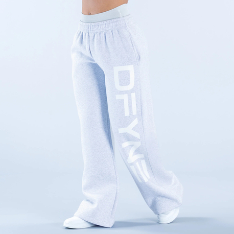 SIGNATURE LIGHT GREY WIDE LEG JOGGER