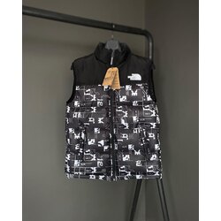 The North Face Yelek Siyah Desenli