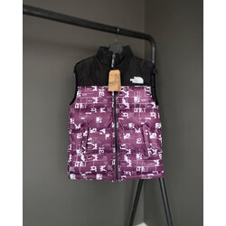The North Face Yelek Mor Desenli