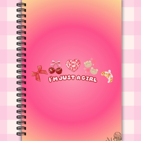 just a Girl noktalı defter 