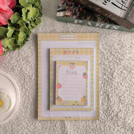 Şeftali Notepad Set  ( Tekli alım için seçeneklerden seçiniz) 