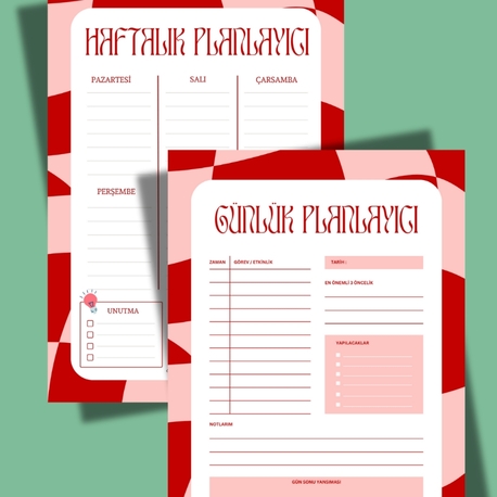 2li planlayici set ( seçeneklerden seçiniz ) 