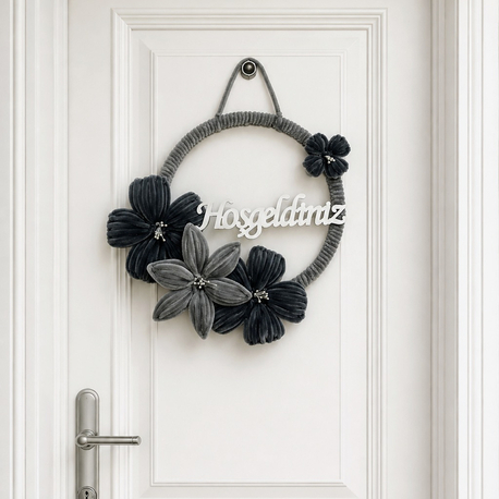 Gri Lilyum Kapı Süsü