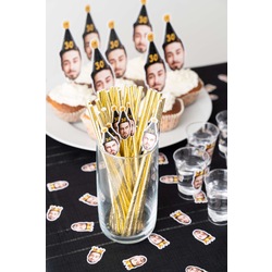  Fotoğraflı 30. Yaş Doğum Günü Pipetleri - 30th Birthday Straws