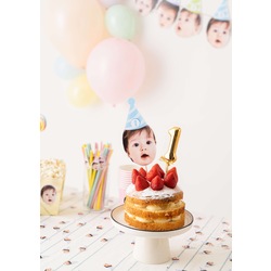 1. Yaş Doğum Günü Pasta Süsü - 1st Birthday Cake Topper