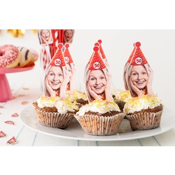 Kişiye Özel Fotoğraflı Kapkek Süsü - Custom Cupcake Topper