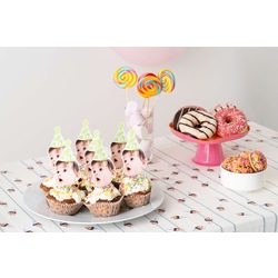 1. Yaş Doğum Günü Kapkek Süsü - 1st Birthday Cupcake Topper