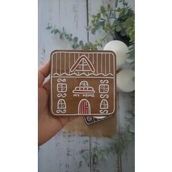 Sweet Home Bardak Altlığı / Sade açık renk