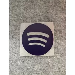 Mor Spotify Logo Sponsor DTF Baskı