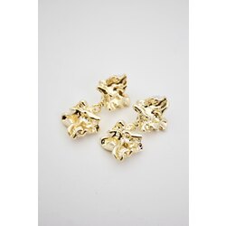 VIP Dokulu Sallantılı Küpe - Gold