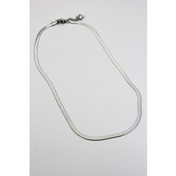 Çelik İtalyan Zincir Kolye | 40 cm | Gümüş