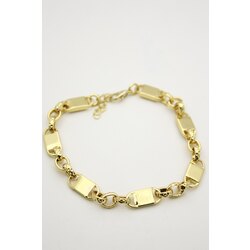 Kilit Zincir Bileklik | Gold 