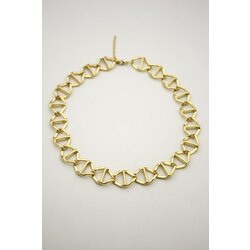 Zincir Geçmeli Choker Kolye | Gold