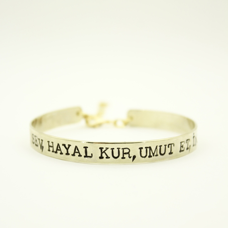 Kelepçe Bileklik | 7x155 | Gold | SANA ÖZEL