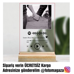 Kişiye Özel Pleksi Masaüstü Spotify
