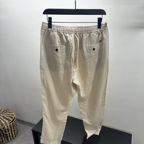 Etro Krem Keten Pantolon 