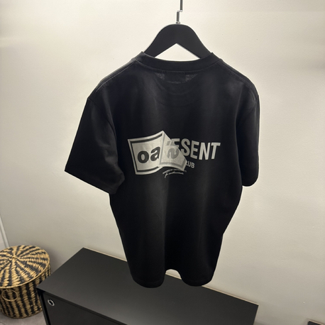 Represent Washed Black Cotton T-Shirt