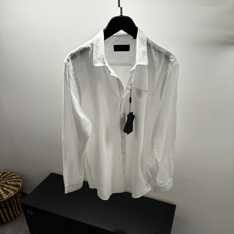 Prada White Linen Shirt