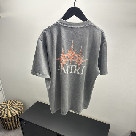 Amiri Grey Starburst Cotton T-Shirt