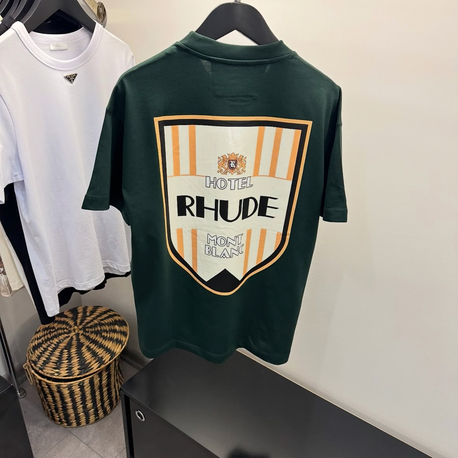 Rhude Green Hotel Mont Blanc T-Shirt