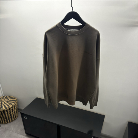 Golden Goose Washed Brown Cotton Sweatshirt