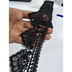 Siyah iğne oyası Danteli