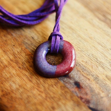 Amorf Kolye - Plum/Cherry 