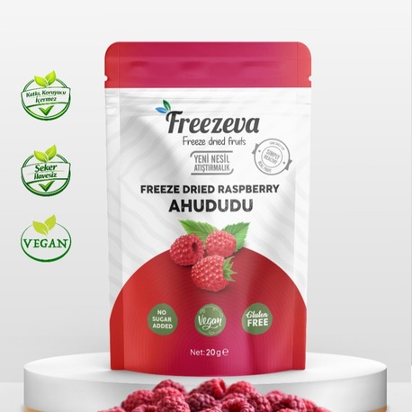 Dondurularak Kurutulmuş Ahududu 20 gr - Freeze Dried Ahududu Kuru Meyve Cipsi