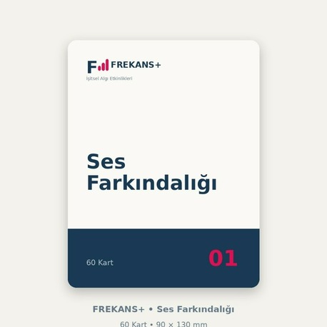 FREKANS+ Ses Farkındalığı | 60 Eğitim Kartı