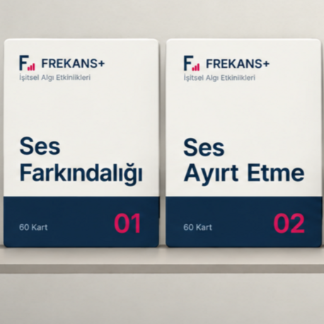FREKANS+ İşitsel Algı Eğitim Serisi | 6 Set – 360 Kart