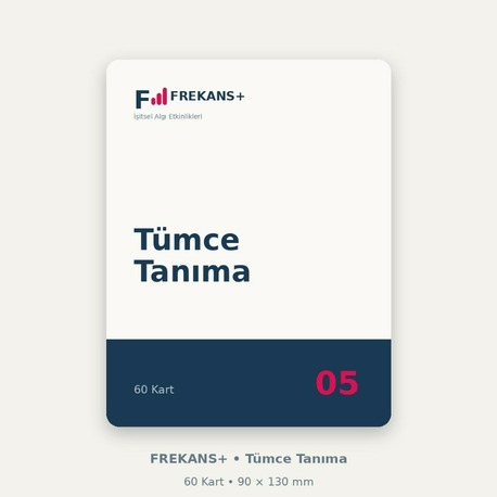 FREKANS+ Tümce Tanıma | 60 Eğitim Kartı
