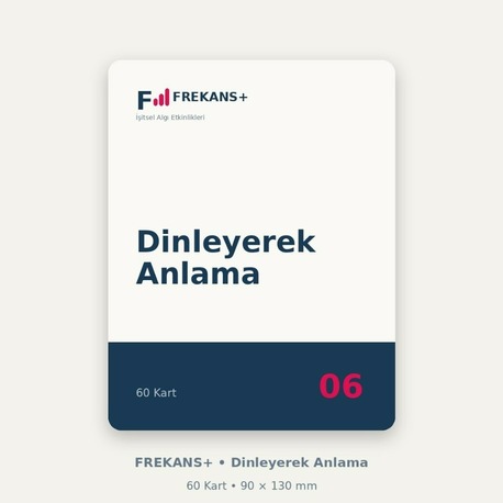 FREKANS+ Dinleyerek Anlama | 60 Eğitim Kartı