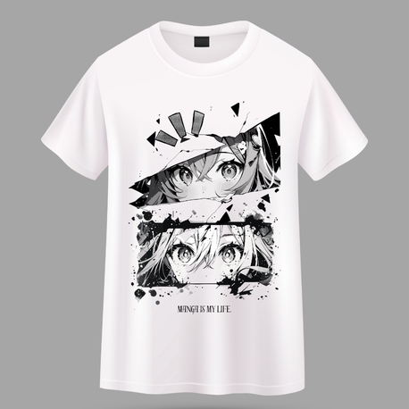 Anime Baskılı Oversize Tişört