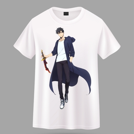 Anime Baskılı Oversize Tişört