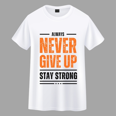 Never Give Up Oversize T-shirt