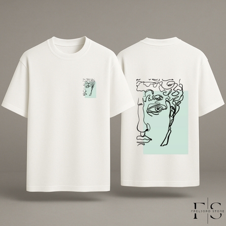 Dijital Baskılı Oversize T-Shirt