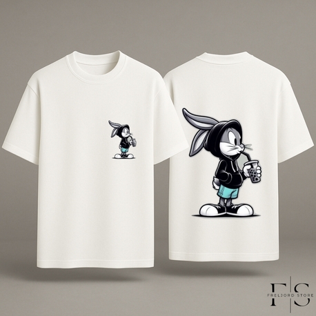 Bugs Bunny Baskılı Oversize T-Shirt