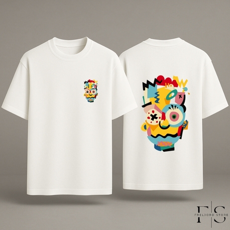 Dijital Baskılı Oversize T-Shirt