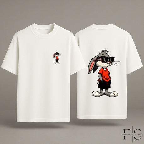 Bugs Bunny Baskılı Oversize T-Shirt