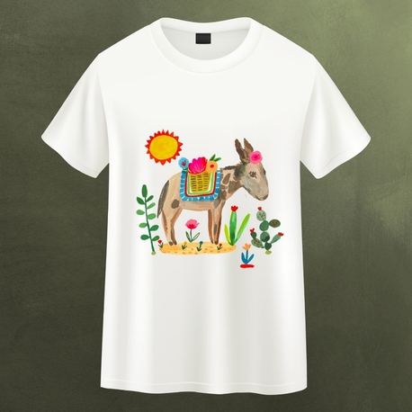 Donkey Baskılı Oversize T-shirt