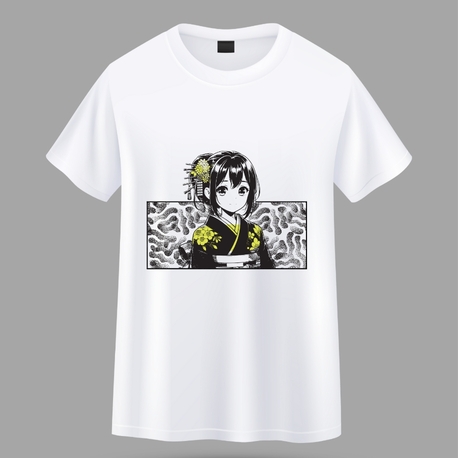 Anime Baskılı Oversize Tişört