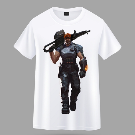 Valorant Ajan Baskılı Oversize Tişört (BRIMSTONE)