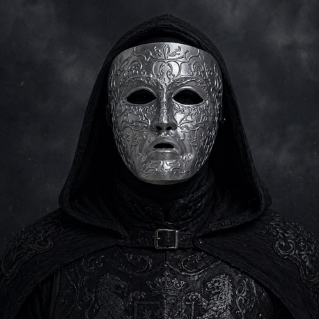 King Baldwin Mask Silver Model