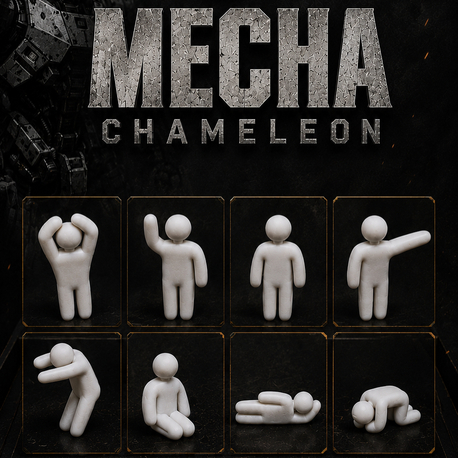 Mecha Chameleon 8’li Figür Seti