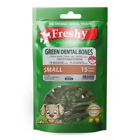 Freshy Green Dental Bones Small Köpek Ödül Kemiği 150gr - 15li